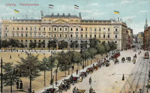 Leipzig Hauptpostamt Feldpostkarte AK 1916
