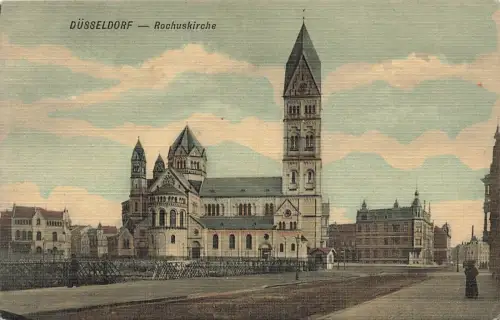 AK Düsseldorf Rochuskirche Nordrhein-Westfalen ungelaufen Postkarte