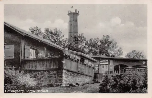 Bergwirtschaft Geisingberg bei Altenberg Erzgebirge Sachsen Postkarte AK