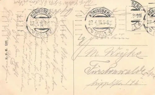 Königsberg i. Pr. Die Börse Postkarte 1916