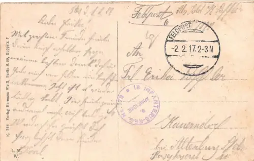 Warschau Totalansicht von Warschau Feldpostkarte AK 1917