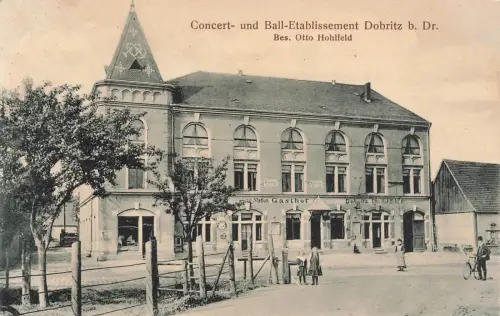 Concert und Ball Etablissement Dobritz bei Dresden Sachsen Postkarte AK 1911