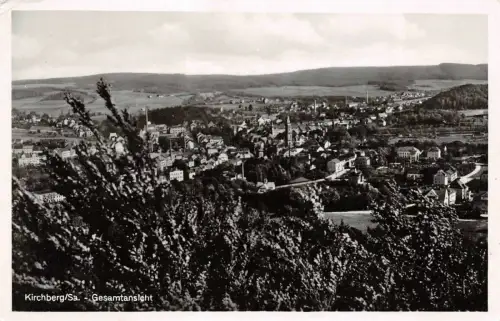 Stadtansicht Kirchberg in Sachsen Postkarte AK 1941