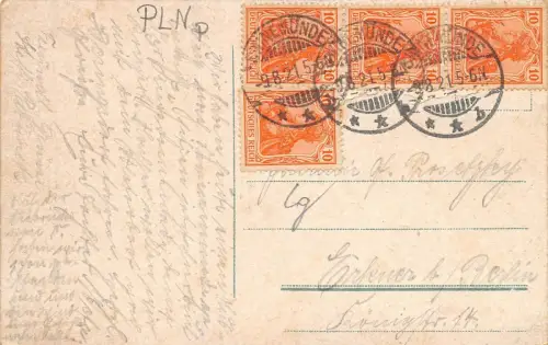 Ostseebad Swinemünde Bewegte See Postkarte AK 1921