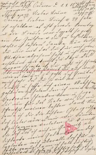 Herzliche Ostergrüße! mit Portrait von Frau Patriotika Postkarte AK