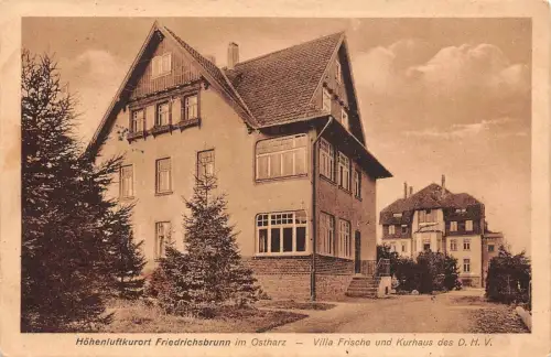 Höhenluftkurort Friedrichsbrunn Ostharz Villa Frische Kurhaus D.H.V. AK