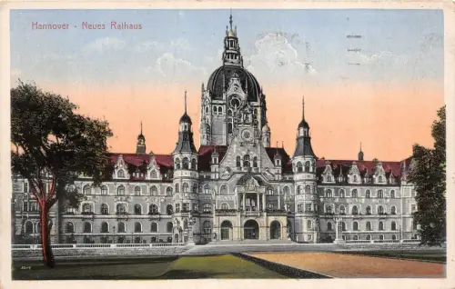 Hannover Neues Rathaus Niedersachsen Feldpostkarte AK 1915