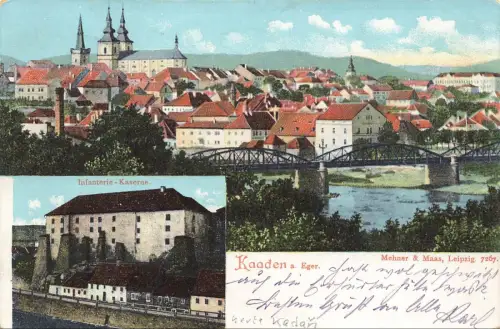 Kaaden a. Eger (Kadaň) Ansicht Postkarte AK 1907