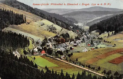 Sommerfrische Wildenthal bei Eibenstock Erzgebirge Sachsen Postkarte AK