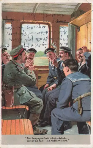 Schützengraben Karten Eine Räuber Geschichte Patriotika Postkarte AK 1917