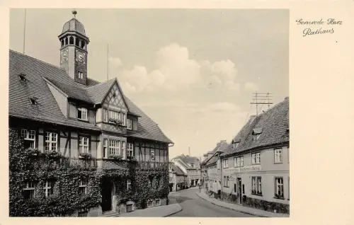 Gernrode-Harz Rathaus Postkarte