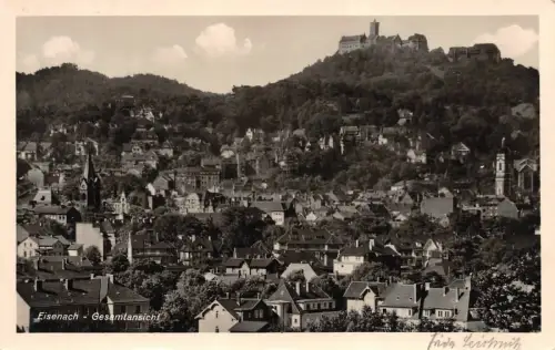 Eisenach Gesamtansicht Postkarte AK 1939