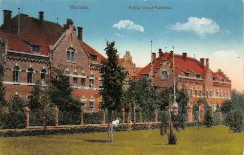 König Georg-Kaserne in Wurzen Sachsen Postkarte AK 1916