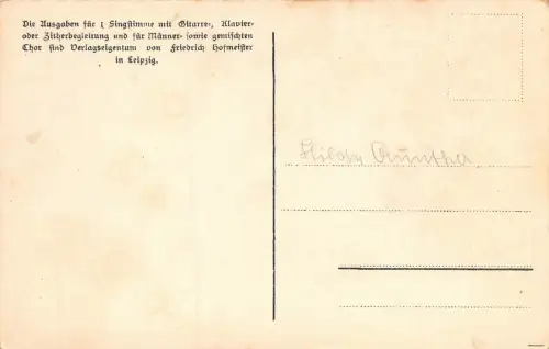 Mei' Vaterhaus Lieder u. Ged. in erzgeb. Mundart. Nr. 18 Postkarte AK