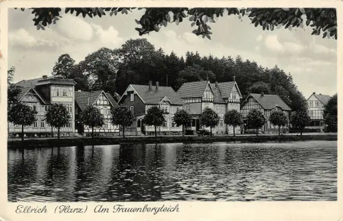 Ellrich (Harz) Am Frauenbergteich Postkarte AK 1938