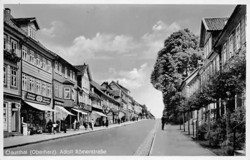 Clausthal (Oberharz) Adolf Römerstraße Niedersachsen Postkarte AK