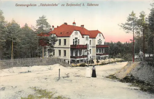 Genesungsheim Nächstenliebe zu Seifersdorf bei Rabenau Sachsen Postkarte AK 1915
