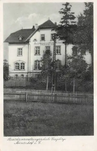 Bezirksverwaltungsschule Erzgebirge Meinersdorf i. E. Postkarte AK