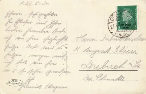 Ansicht Königsstuhl Stubbenkammer Rügen Mecklenburg-Vorpommern Postkarte AK 1930