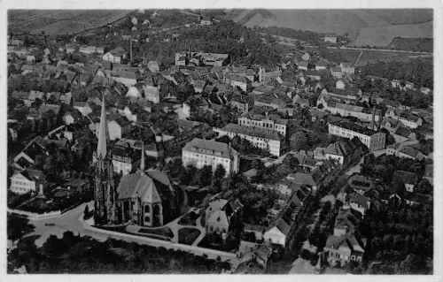 Hainichen i. Sa. Fliegeraufnahme Postkarte