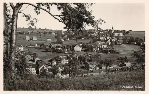 Stadtansicht Jöhstadt Erzgebirge Sachsen Postkarte AK 1933