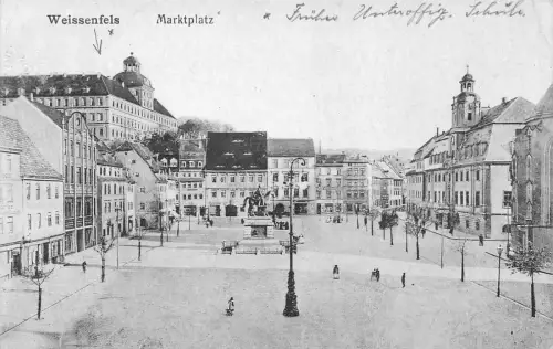 Weissenfels Saale Marktplatz 1925 Postkarte