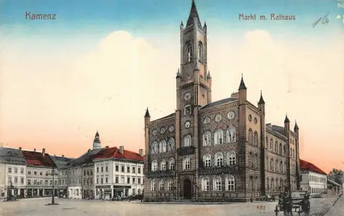 Historische Brücke in Königsbrück Sachsen Postkarte AK 1913