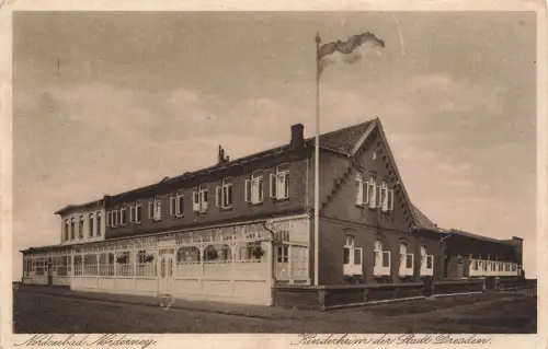 Kinderheim der Stadt Dresden Nordseebad Nordeney Niedersachsen Postkarte AK