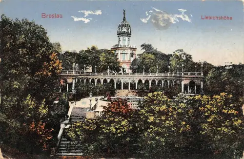 Breslau Liebichshöhe Feldpostkarte AK 1915