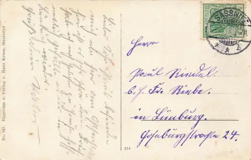 Strandleben Ostseebad Sassnitz Rügen Mecklenburg-Vorpommern Postkarte AK 1913