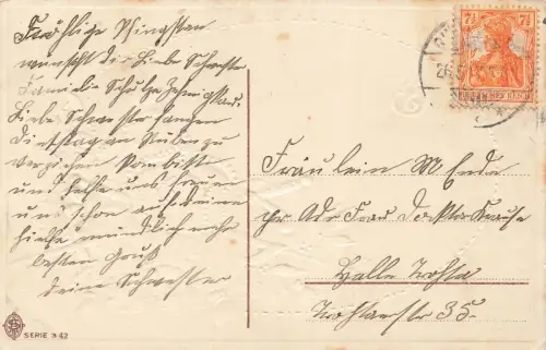 Gott schütze unser Vaterland! mit Krone Patriotika Postkarte mit Prägung AK 1917