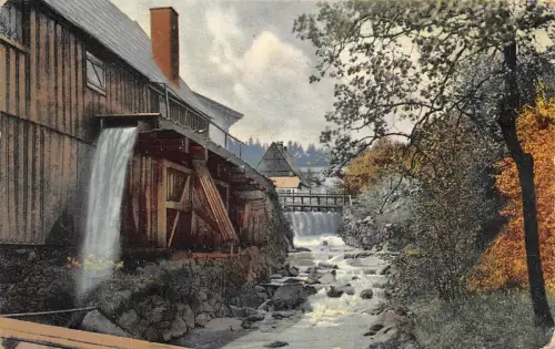 Zinnwäschen bei Altenberg Sachsen Postkarte AK