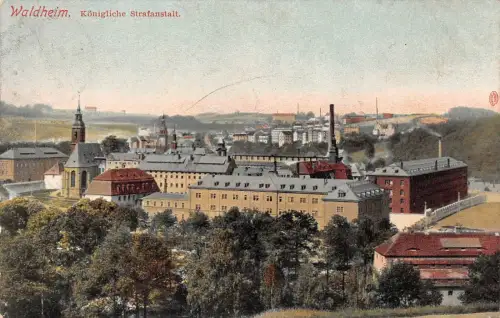Königliche Strafanstalt in Waldheim Sachsen Postkarte AK 1910