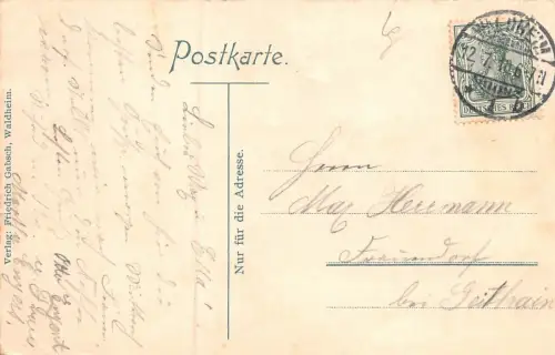 Königliche Strafanstalt in Waldheim Sachsen Postkarte AK 1910