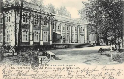 St. Petersburg Palais au parc de Catherinhof Postkarte AK 1906