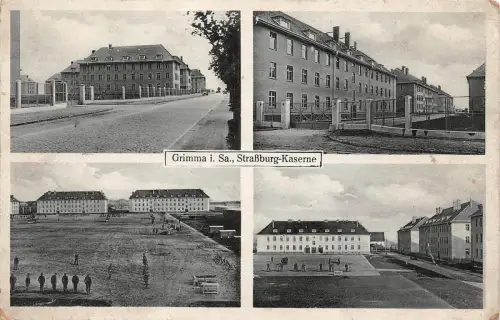 AK Grimma Sachsen Straßburg Kaserne