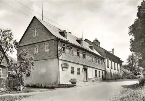 Ferienheim des Bezirkskrankenhauses Gera Landwüst Vogtland Sachsen Postkarte AK