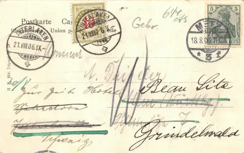 Elsässer Trachten Metz Postkarte AK 1902
