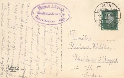 Zackelfallbaude i. Rgb. Postkarte AK 1931