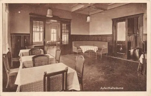 Erholungsheim "Rüsters Camp" Wernigerode a. H. Aufenthaltsräume AK