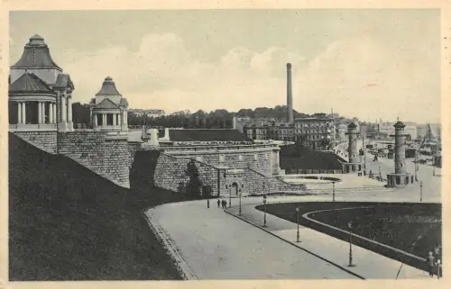 Ansicht Stettin Hakenterrasse Postkarte 1909