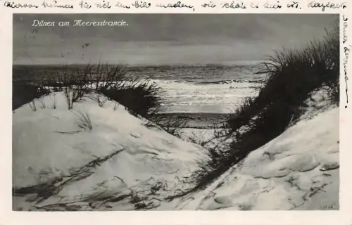 Dünen am Meeresstrande Ostseebad Henkenhagen b. Kolberg AK 1928
