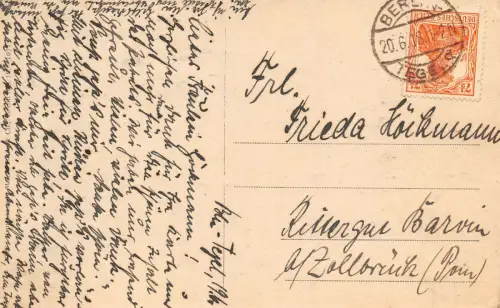 AK Berlin Tegel Strandpromenade 1918