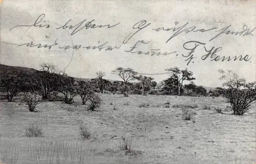 DSWA Deutsch-Südwest-Afrika AK Partie aus dem Kuibis-Revier gel. WINDHUK 1907