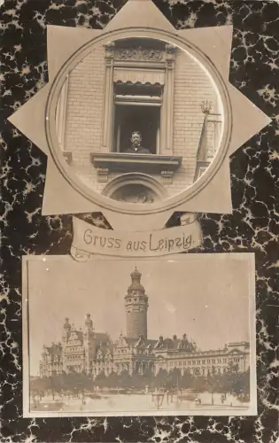 Gruss aus Leipzig Ansicht Postkarte AK