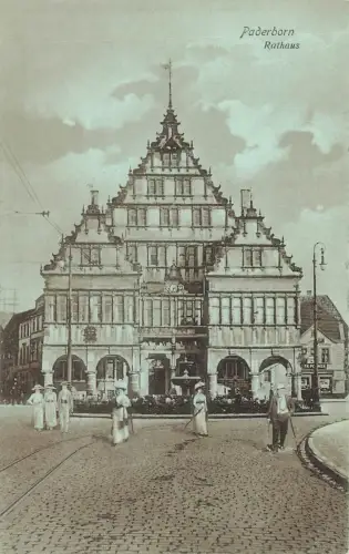 Rathaus in Paderborn Nordrhein-Westfalen Postkarte AK