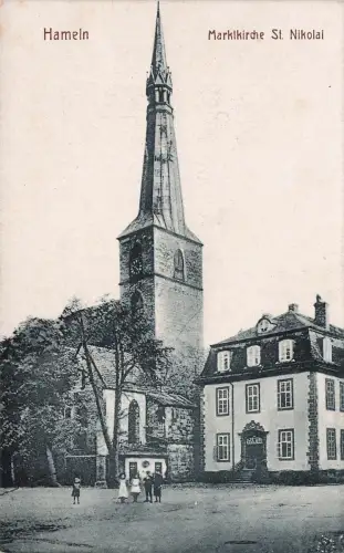 Marktkirche St. Nikolai in Hameln Niedersachsen Postkarte AK