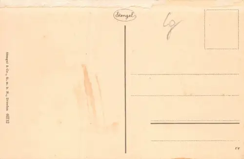 Lötzen O.-Pr. (Giżycko) Marktplatz mit Kriegerdenkmal Postkarte AK