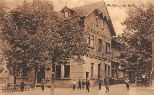 Waldhaus bei Greiz Postkarte 1932