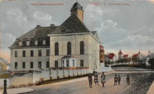 Schützenhausberg Amtshauptmannschaft Werdau Sachsen Postkarte AK 1920